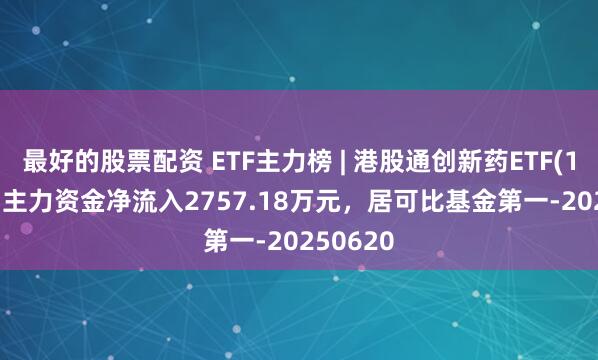 最好的股票配资 ETF主力榜 | 港股通创新药ETF(159570)主力资金净流入2757.18万元，居可比基金第一-20250620